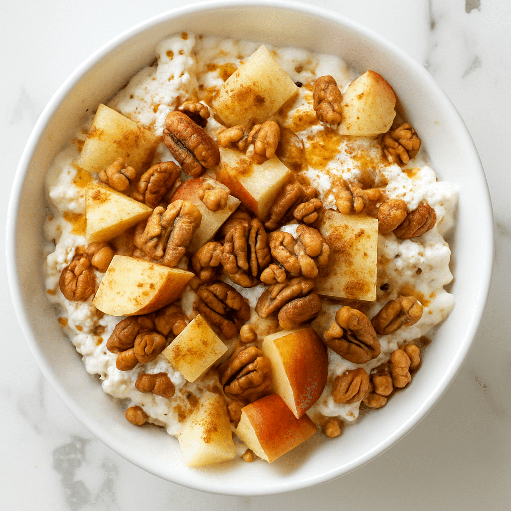 Cottage Cheese Breakfast Bowl – Easy Sweet + Savory Recipes 10 cottage cheese apple pecan breakfast bowl