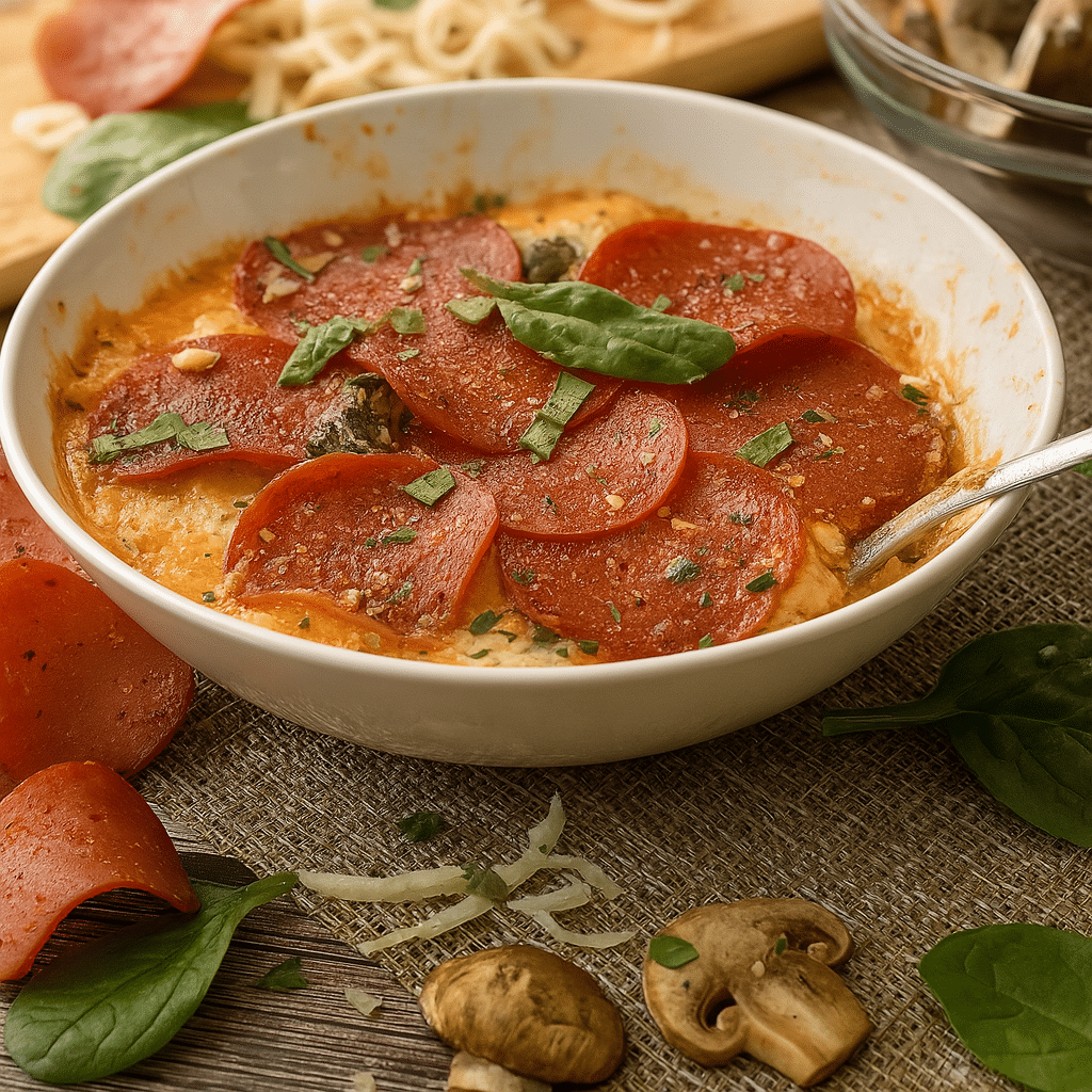 Cottage Cheese Pizza Bowl – Easy, High-Protein & Viral Recipe 5 cottage cheese pizza bowl 2