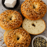 Cottage Cheese Protein Bagel Recipe: Quick, Easy & Delicious 5 cottage cheese protein bagel recipe topped with sesame and seasoning