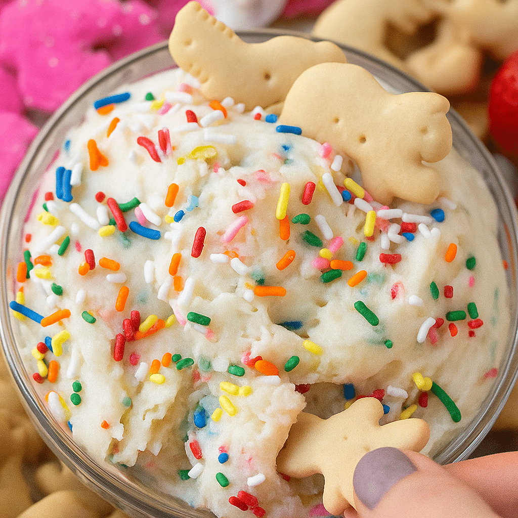 Dunkaroo Protein Powder – The Best Homemade Healthy Dip Recipe 6 Dunkaroo Protein Powder dip with sprinkles and cookies