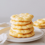 Fluffy Cottage Cheese Cloud Bread – The Best Low-Carb Delight 5 Fluffy cottage cheese cloud bread stacked on a white plate