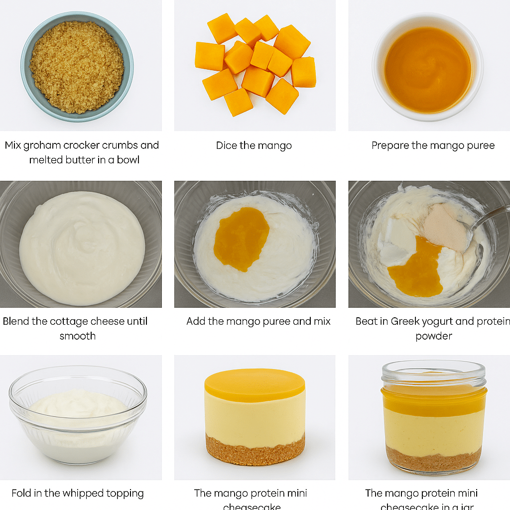 The Best Mango Protein Mini Cheesecakes For Healthy Snacking 6 mango protein mini cheesecakes 2